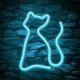 Neolia NNE24 Cat LED Neon Sign Turquoise
