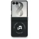 Karl Lagerfeld Karl&Choupette Pins MagSafe dėklas Samsung Galaxy Z Flip 8, juodas