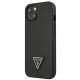 Guess Saffiano Triangle Logo dėklas, skirtas iPhone 13 mini, juodas