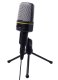 Universal Computer Microphone with Tripod Stand AK143C, Black