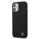 BMW dėklas iPhone 12 mini telefonui Silicone Signature, juodas