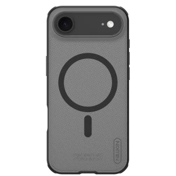 Nillkin iPhone 17 Air dėklas Super Frosted Shield Pro Magnetic, skaidri juoda