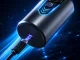 Kompaktiška belaidė elektrinė barzdaskutė su USB-C ir LED ekranu, juoda