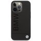 BMW Signature Logo Imprint MagSafe dėklas iPhone 14 Pro Max, juodas