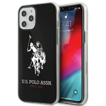 Apple iPhone 12 Pro Max 6.7'' US Polo Shiny Big Logo Case Cover (USHCP12LTPUHRBK), Black