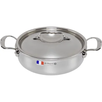 De Buyer Affinity žemas puodas su dangčiu 24 cm