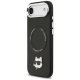 Karl Lagerfeld Choupette Pin MagSafe dėklas telefonui iPhone Air, juodas