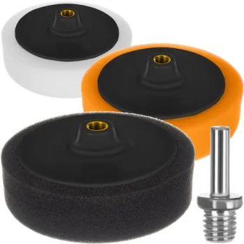 Xtrobb 00017214 Polishing Sponges, 145 mm, 3 pcs + Adapter