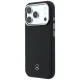 Mercedes Leather Semi Wrap MagSafe dėklas telefonui iPhone 17 Pro Max, juodas