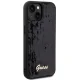 Guess dėklas iPhone 13 / 14 / 15 Sequin Script Metal, juodas