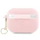 Guess AirPods Pro 2 dėklas Silicone Charm Heart, rožinis