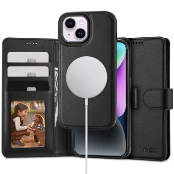 Tech-Protect Wallet MagSafe dėklas iPhone 15, juodas