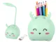 Kids LED Night Light with Organizer and Phone Stand, Green