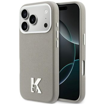 Karl Lagerfeld Karl Head Logo MagSafe dėklas iPhone 17 Pro Max, pilkas