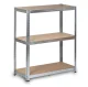 Metalinė lentyna Humberg HR-814, 222x90x40 cm, 900 kg, sidabrinė