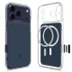 Spigen Thin Fit MagSafe dėklas iPhone 17 Pro Max, skaidri tamsiai mėlyna