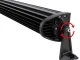 LED darbinis žibintas 132 cm 192+42 LED 675W 12V-24V IP68 Combo, juodas