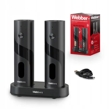 Elektrinis druskos ir pipirų malūnėlių rinkinys Webber 05MK42, USB-C