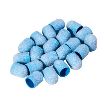 Exo Blue Abrasive Caps 13mm / 60, 20 Pcs