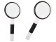 Classic Handheld Magnifying Glass 6x with 65mm Lens, Black and White