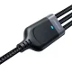 Joyroom S-A18 3in1 USB-A į Lightning / USB-C / MicroUSB laidas 1.2m, juodas