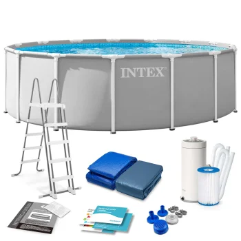 Karkasinis baseinas Intex Prism Frame 26726 457 x 122 cm su siurbliu