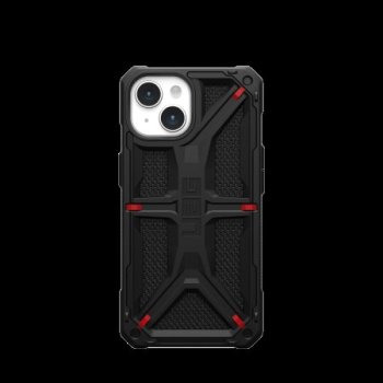 UAG Monarch dėklas, skirtas iPhone 15, juodas Kevlar