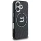 Dėklas Karl Lagerfeld IML Choupette Head Logo iPhone 16 MagSafe, juodas