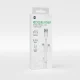 Forever Recycling „3 viename“ Laidas USB-A į USB-C/microUSB/Lightning, 1.5m, 2.4A, Baltas