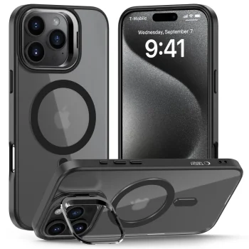 Apple iPhone 16 Pro Max 6.9'' Tech-Protect MagStand MagSafe Case Cover, Semi-Transparent