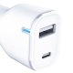 3mk Protection Car Charger 20W PD3.0 QC 3.0 USB-A + USB-C - White