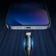 Wozinsky WUALC2 USB-A į Lightning laidas su LED ekranu, 2.4A, 2m, Juodas