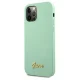 Apple iPhone 12 / 12 Pro 6.1\'\' Guess Metal Logo Script Case Cover (GUHCP12MLSLMGGN), Green