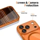 Tech-Protect MagFlex MagSafe dėklas iPhone 17 Pro telefonui, skaidrus/oranžinis