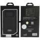 Audi Synthetic Leather MagSafe dėklas telefonui iPhone 18 Pro / 17 Pro, juodas