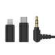 BOYA BOYAMIC 2-02 belaidžių mikrofonų sistema 2.4 GHz USB-C, juoda