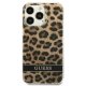 Dėklas Guess Leopard, skirtas Apple iPhone 13 Pro / 13, rudas