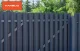 Profiliuota metalinė tvoros lentelė Polo PMx2 1650 mm, RAL 8019