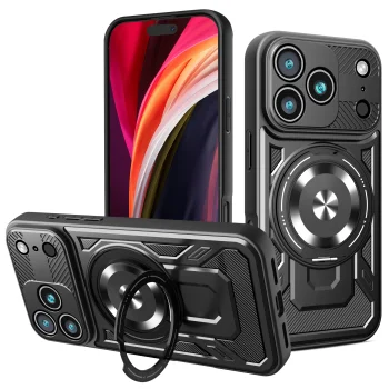 Dėklas TFO Defender Armor Mag skirtas iPhone 17 Pro 6.3" / 18 Pro 6.3", su MagSafe, juodas