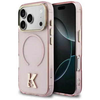 Karl Lagerfeld IML K Head MagSafe Dėklas iPhone 17 Pro, Rožinis