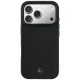 Mercedes Leather Mesh with Bow Line MagSafe Case for iPhone 17 Pro Max, Black