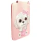 Nimmy New Big-Eye Cute Pets 2.0 Dog magnetinis kortelių dėklas su stovu, rožinis