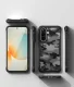 Ringke Fusion X dėklas telefonui Samsung Galaxy A57 5G, juodas ir pilkas