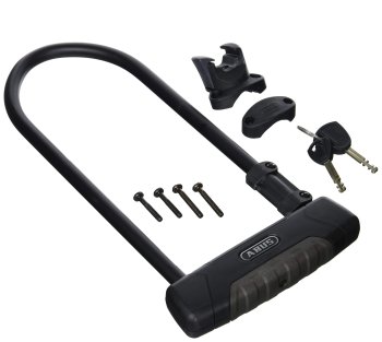 ABUS Granit Plus 470/150HB300 U-formos spyna su EaZyKF laikikliu, juoda