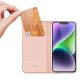 DUX DUCIS Skin Pro atverčiamasis dėklas Apple iPhone 15 telefonui, rožinis