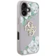 Guess Grained Roses Big 4G Logo dėklas, skirtas iPhone 16, violetinis