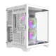 Darkflash FT350 kompiuterio korpusas su 5 ARGB ventiliatoriais, baltas