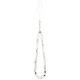 Guess IML Flowers Electro Pearl Strap MagSafe dėklas iPhone 17 Pro Max, baltas
