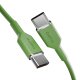 Puro ICON USB-C į USB-C laidas (1.5 m), žalias