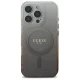 Guess dėklas iPhone 16 Pro Max IML Glitter Gradient MagSafe, rudas